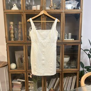 Vintage Versace Linen Sleeveless Dress